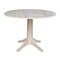 International Concepts Round 42 in Rd Dual Drop Leaf Pedestal Table, 30.3 inH, Unfinished, Ready to Finish, 42 in W, 42 in L K-42DPT-27B - alternate 1